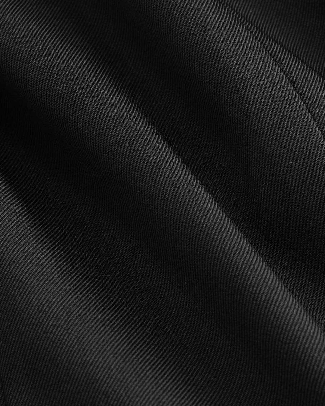 High Waist Pleated Trousers In Black