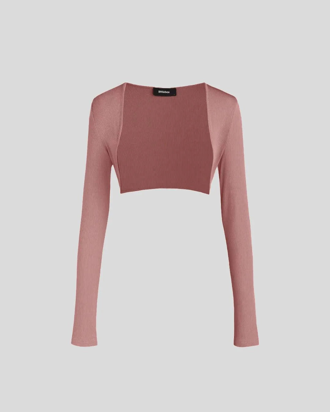 Two Piece Elegant Bodycon Dress With Shrug In Dusty Pink