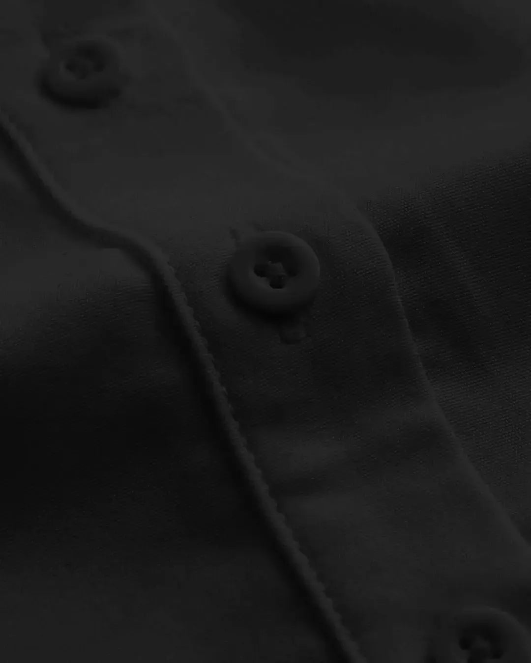 Lantern Sleeve Curved Black Shirt