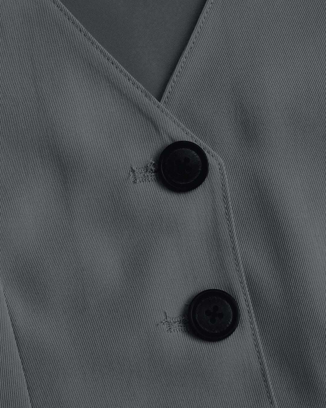 Matching Set of Vest Coat and Trousers in Grey